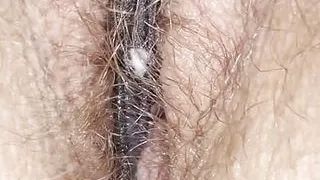 Moaning wife gets creampied and cleans with her panties