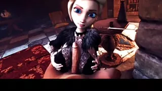 Hentai 3D - Frozen Elsa has fun with her brother-in-law