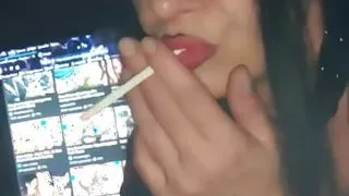 Super Hot Blowjob in Leather