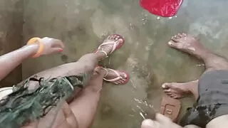 Young boy fucked naked bhabhi in bathroom Indian hard core desi sex video