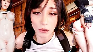 Tifa Lockhart shows Cloud her new materia - Leela Moon