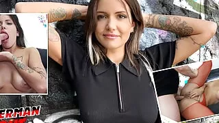 GERMAN SCOUT - First Anal at Pickup Casting for Big Butt Teen Crystal Richi