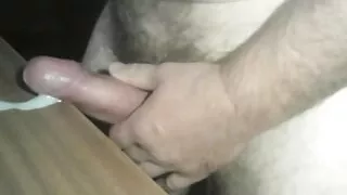 Cum on table
