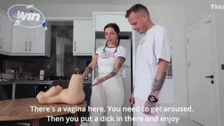 Ghomestory - The Consultant From The Sex Shop Offered To Compare Her Ass With A Doll!