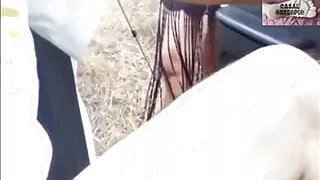 Mel in Car Parking with a Stranger