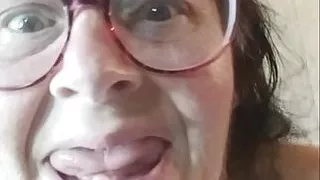 This Fat Bitch Paints Herself in Cum White N Paints That Vagina Bluewaffle