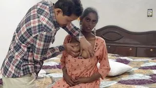 The stepsister made her stepbrother happy by feeding her milk