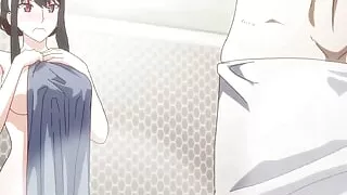 Busty Naked Step Sister Wants To Wash The Back of Stepbro - HENTAI X Family (UNCENSORED)