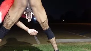 CREAMY LOAD & TRANS FURRY BUBBLE BOOTY in PUBLIC