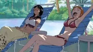 One Piece - Futa Nami X Nico Robin - Hentai P60