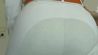 POV: Pamper White Sexy Riding Pants Ass and JOI