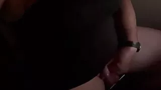 I'm on the balcony in danger of being seen by the neighbors but I don't care because I'm dripping wet