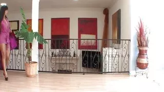 Horny Teen Satisfies Her Step Sister Wet Cunt After She Comes Back From a Long Trip