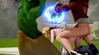 3D Blonde Fantasy Lux Lol Fuck and Facial