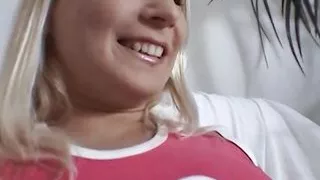 Gina B. the Blonde Swallow Lady