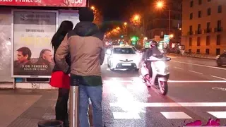 Dirty EXHIBITIONIST girl Daniela Nerea wants the Entire Madrid to see her pussy!