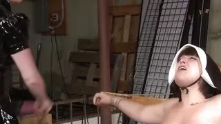 Sweet release of sins for this brunette nun