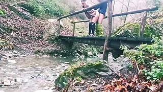 Hiking Outdoor Fuck on a River