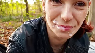 Fap Challenge #2 - Hot Pale Girl Fucking in the Woods