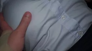 I fuck college girl that is my student and make her pregnant by creampie in her shaved pussy