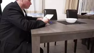 German boss MILF has anal threesome with employees - MyDirtyHobby