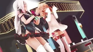 Mmd R-18 Anime Girls Sexy Dancing clip 19
