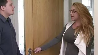 Harmony Reigns, chubby big-boobed tattooed MILF & Kris