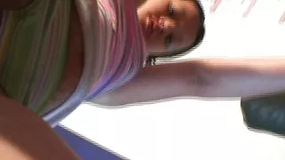 Teen Diana closeup pussy and rubbing