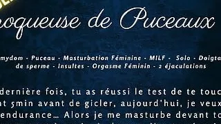 French Femdom JOI   If you cover my with, I'll take your virginity