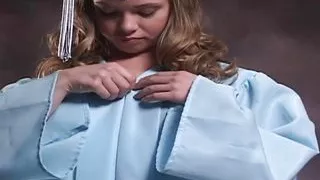 Little April Fingering in Toga Nude