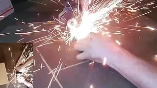 Raw dogging with my angle grinder