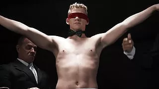 BoyForSale Hot sexy suited Ace Banner face fucks moaning twink sub