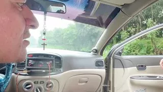 REAL - Lucky taxi driver fucks busty stepmom he meets on the road.