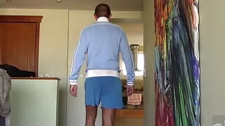 Two guys checked out my bulge walking home from the gym