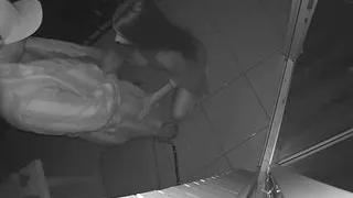 Real cheating! Wife and friend fuck in a hotel on the balcony.Taboo sex