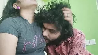 Vaishnavy dominating Sharun Raj hot romance in hotel room, Mallu couple Hot romance, Girl domination romance , Romantic couple