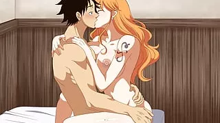Luffy fuck Nami for first time 18+ One Piece Naruto Anime Hentai Cartoon kiss porn sex cowgirl asian big tits ass indian tamil