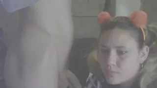 Web Cam With My Husband - Deep Throat Saliva And Vom - Part 1