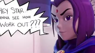 Raven fucks Starfire