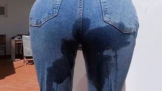 Bust British Wife Wets Her Jeans