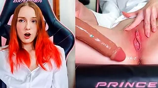 Naughty student masturbating to orgasm while online classes