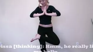Yoga Instructor Shows off Her Form