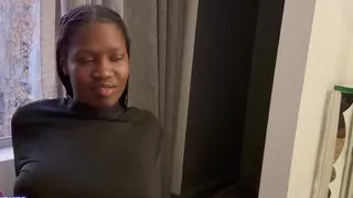 Ebony Teen Loses a Bet with Her Step Father