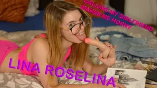 Calling My Girlfriend Made Me Horny - Teen Babe Solo Masturbation