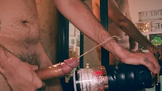 Big Uncut Cock Latino Camilo Brown Fucking Fleshlight Shooting A Big Load And Eating His Own Cum