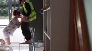 Caught The Plumber Staring At My Pussy, So I Share It With Him With Rough Sex