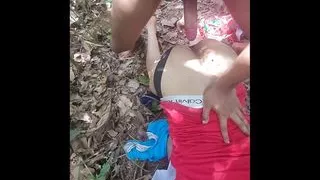 Indian teen fucking twink femboy outdoors