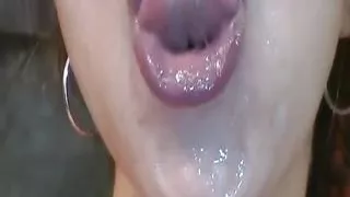 Horny German sluts close-up blowjobs and facials