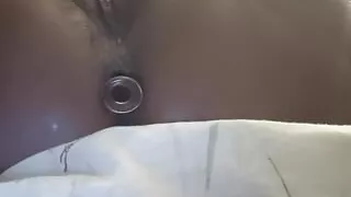 Phat creamy ebony pussy