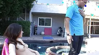 Step-Moms new Friend tricked to Fuck by nacked Step-Daughter when home alone